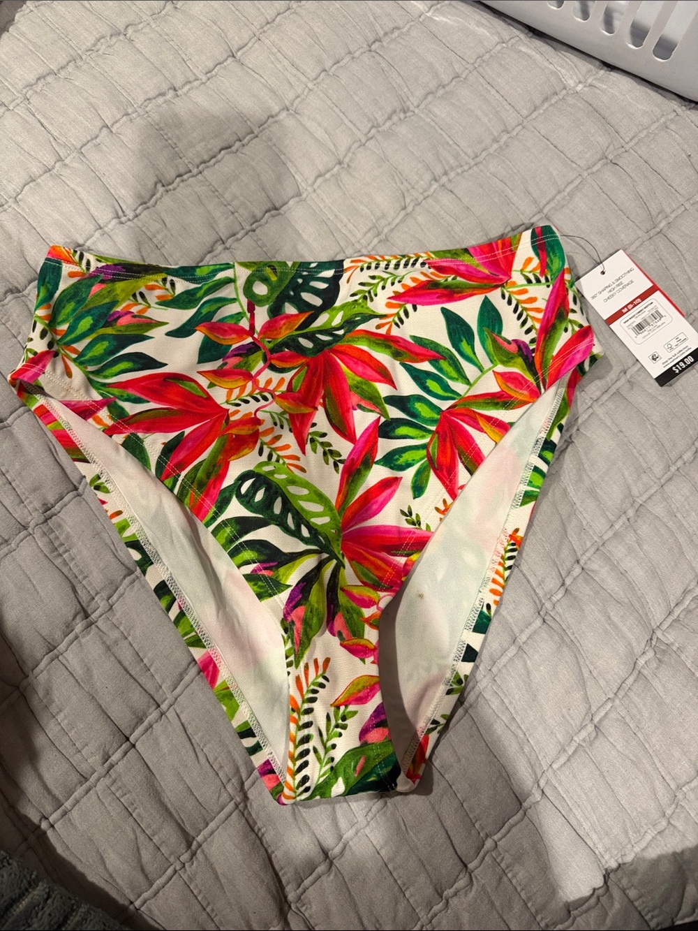 sofia by sofia vergara Floral Swimwear Bottoms in Pink, Green and Orange